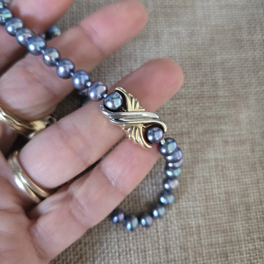 14kt Vintage Peacock Pearls